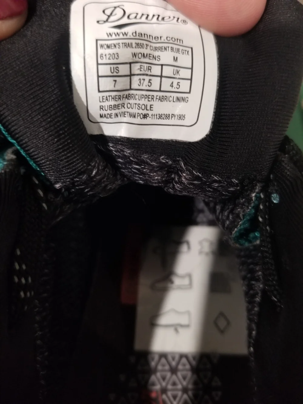 Danner Women’s Teal and Black Trail Sneaker Featuring Vibram